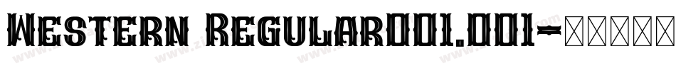 Western Regular001.001字体转换